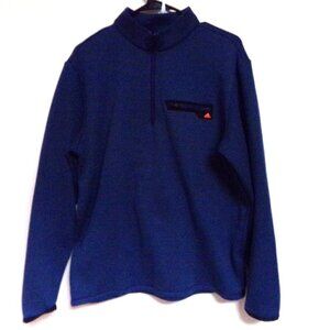 Adidas 1/4 Zip Blue Pullover Sweatshirt